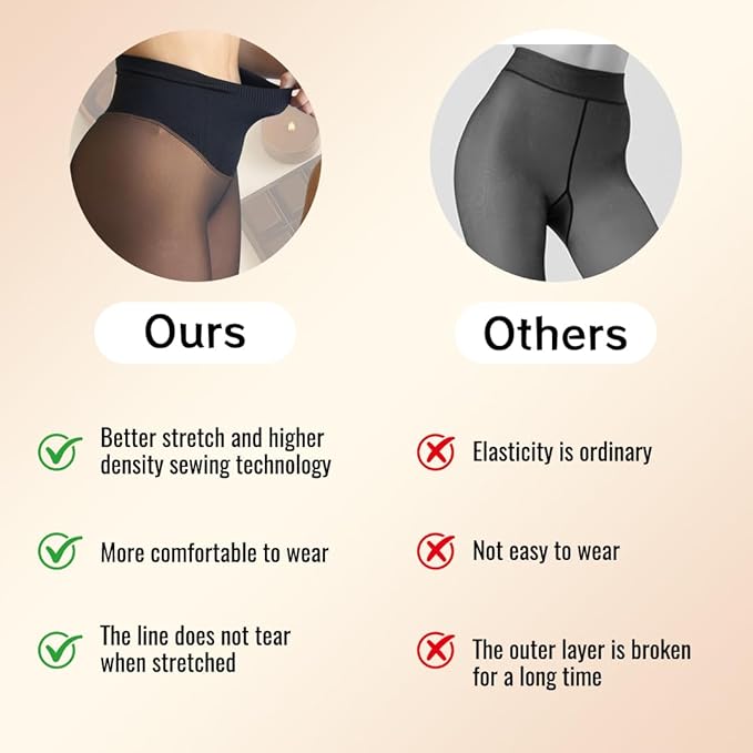 Alurélla SheerWarm™ Fleece-Lined Tights